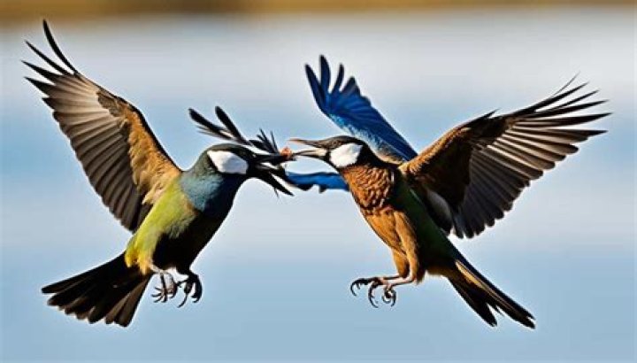 Are birds fighting or mating