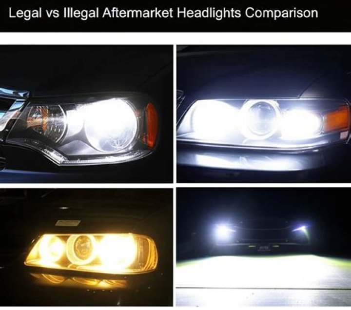 Are bluish headlights illegal