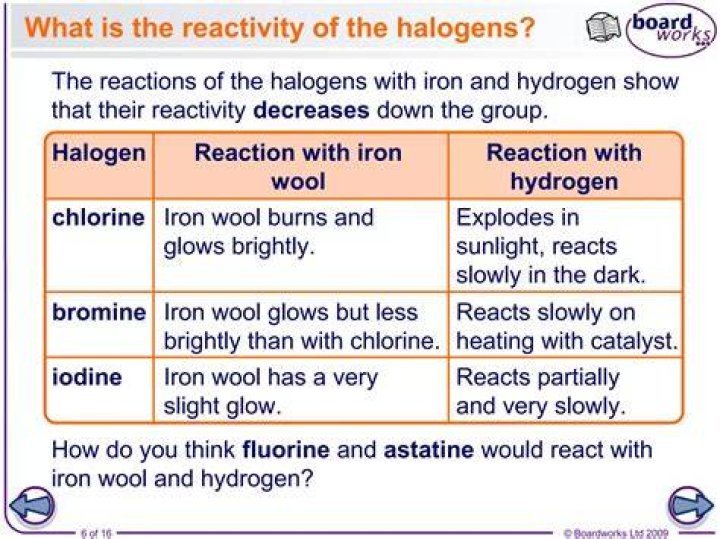 Are halogens reactive