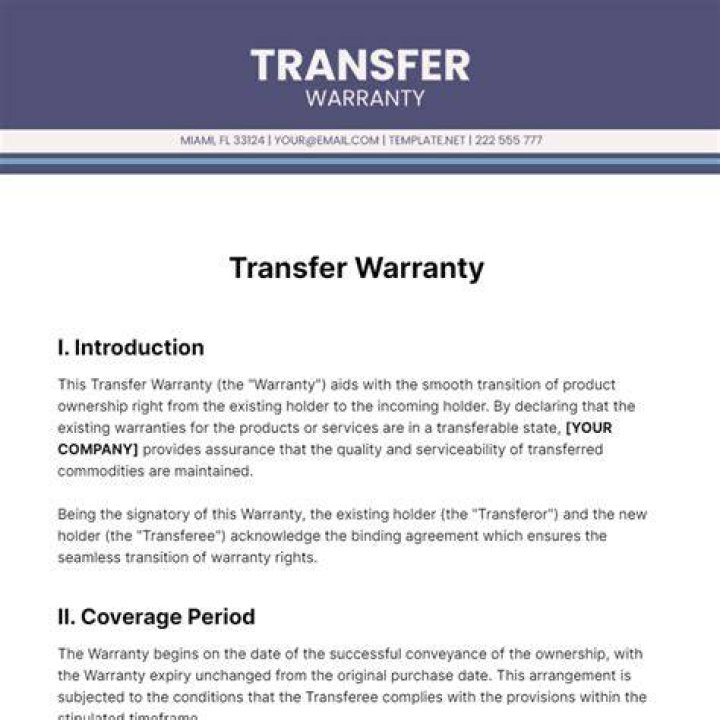 Are Lowes warranties transferable