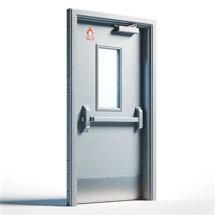 Can a fire door have a window