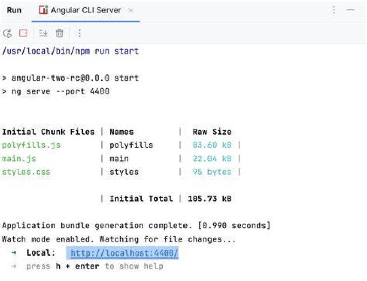 Can angular run without node