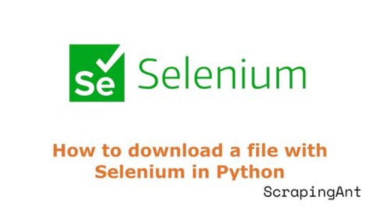 Can Selenium download images