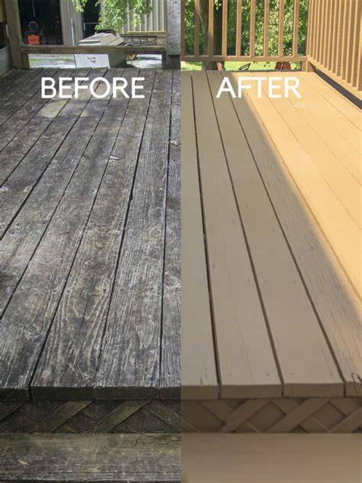 Can you stain weathered deck
