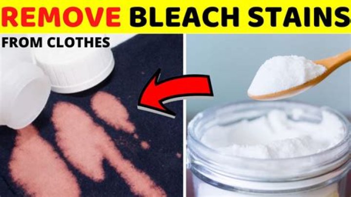 Does bleach help with stains