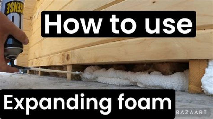 Does expanding foam dry hard