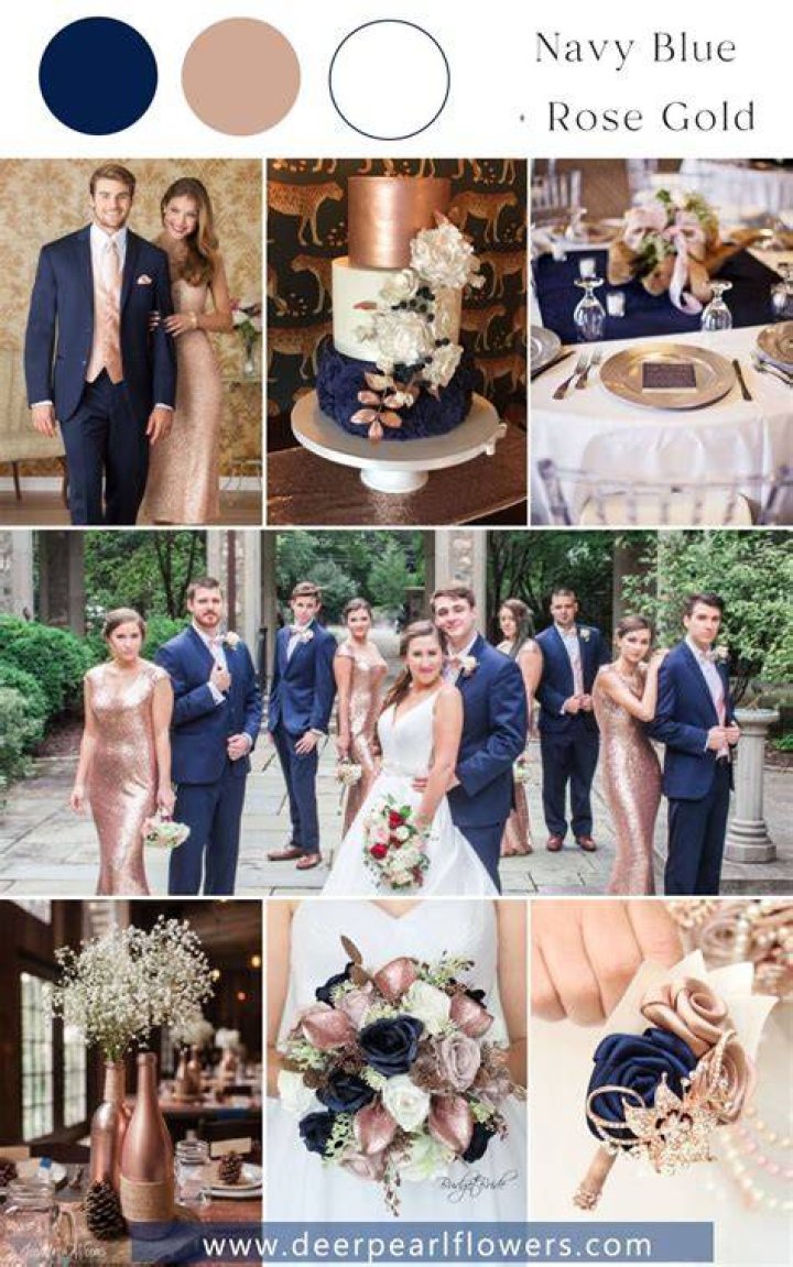 Does Navy go with rose gold