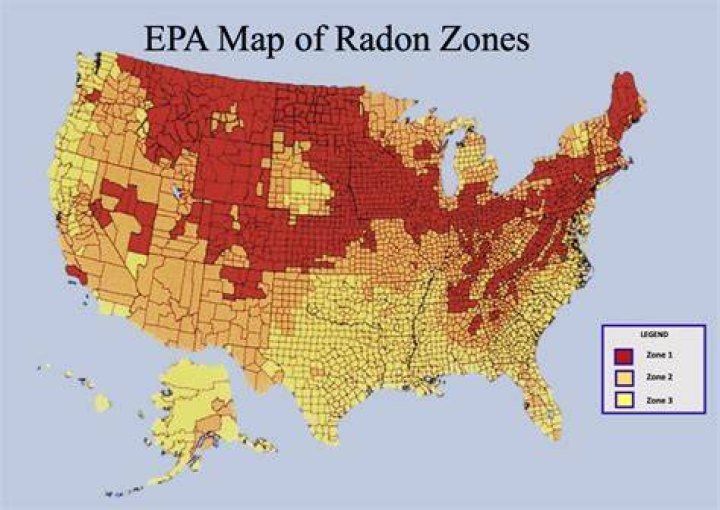 Does radon gas fall or rise