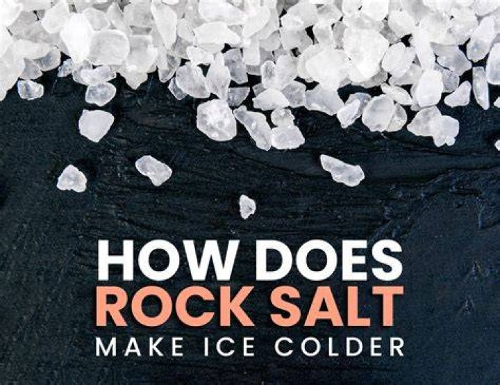 Does rock salt dissolve snow