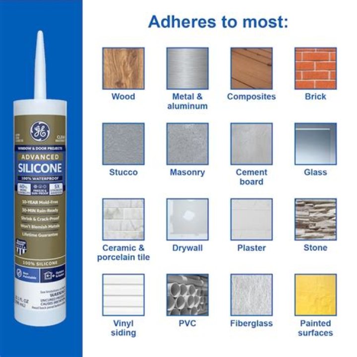 Does silicone adhere to wood