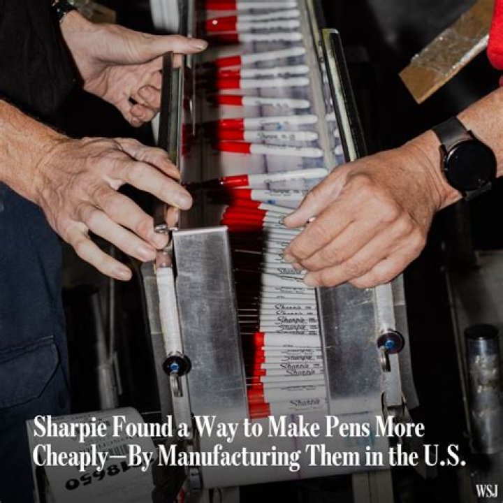 How are Sharpies manufactured