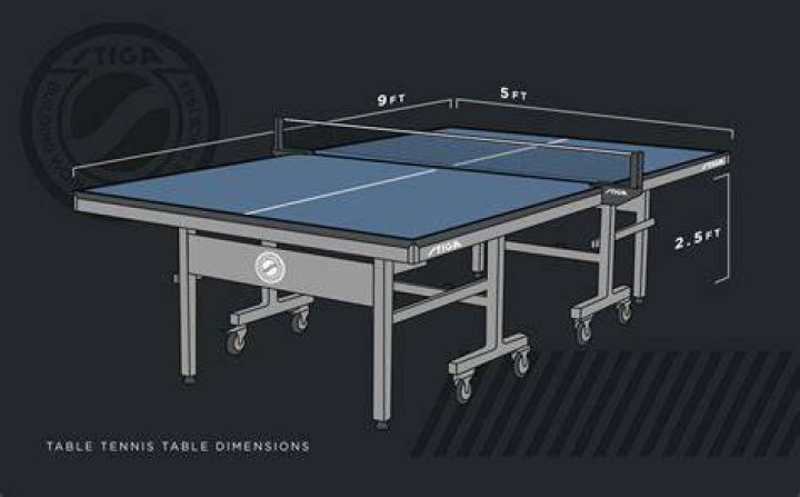 How big is a ping pong table
