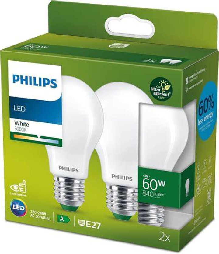 How bright is a 60W E27 bulb