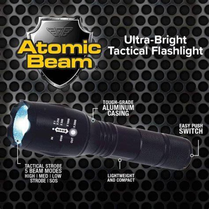 How bright is the atomic beam flashlight