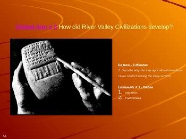 How did river valley civilizations develop