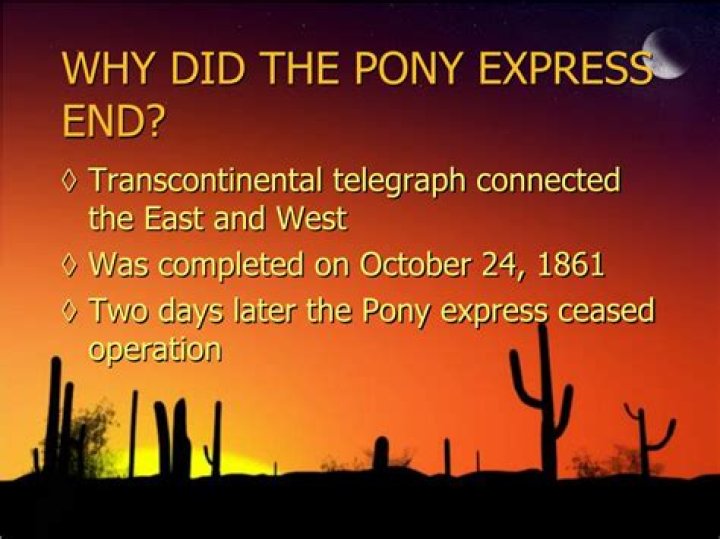 How did the Pony Express end