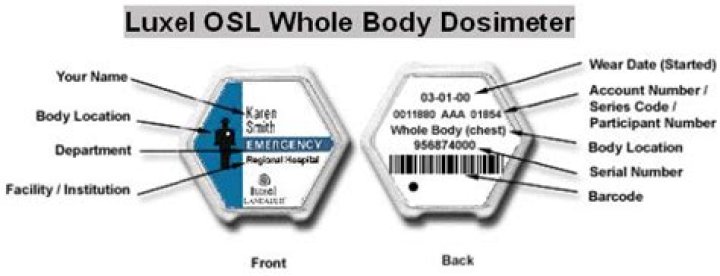 How do dosimeter badges work