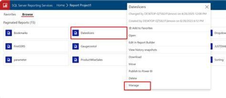 How do I add toggle in SSRS report