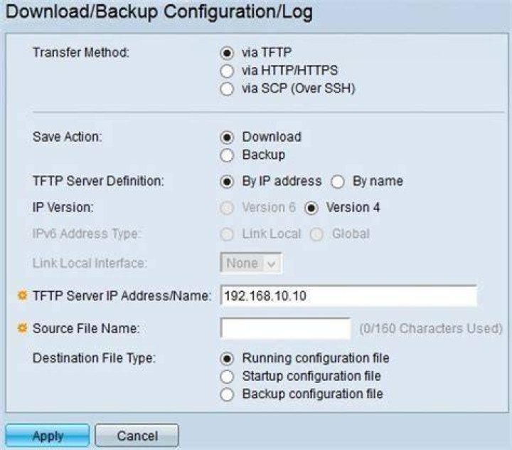 How do I backup config files