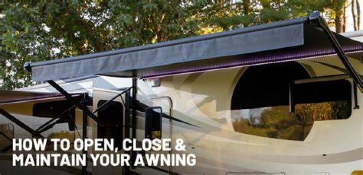 How do I maintain my RV awning