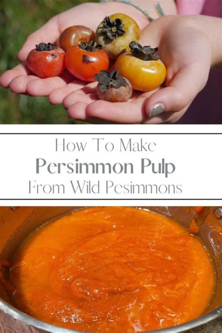 How do I make persimmon pulp