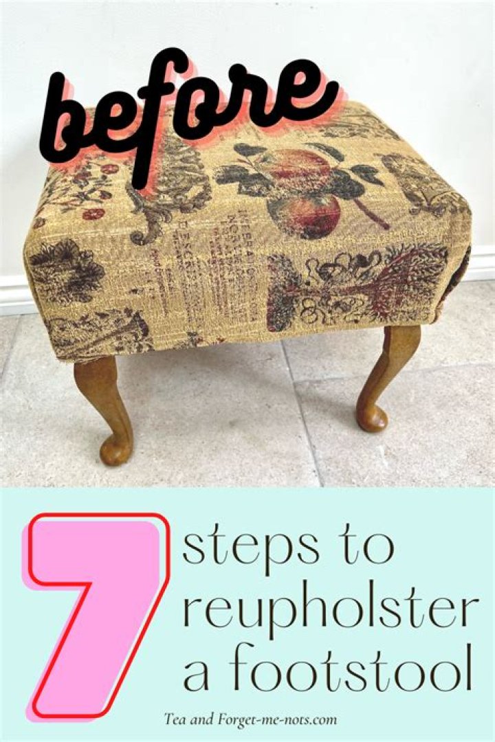How do I recover a footstool