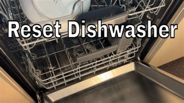 How do I reset my dishwasher