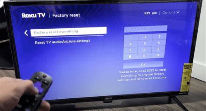 How do I reset my RCA LED TV
