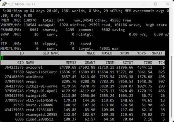 How do I run Esxtop commands