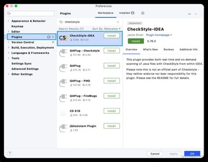 How do I use idea CheckStyle
