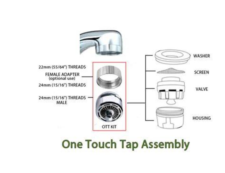 How do you assemble a faucet