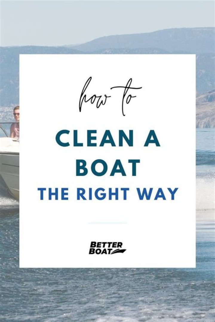 How do you clean a boat dock