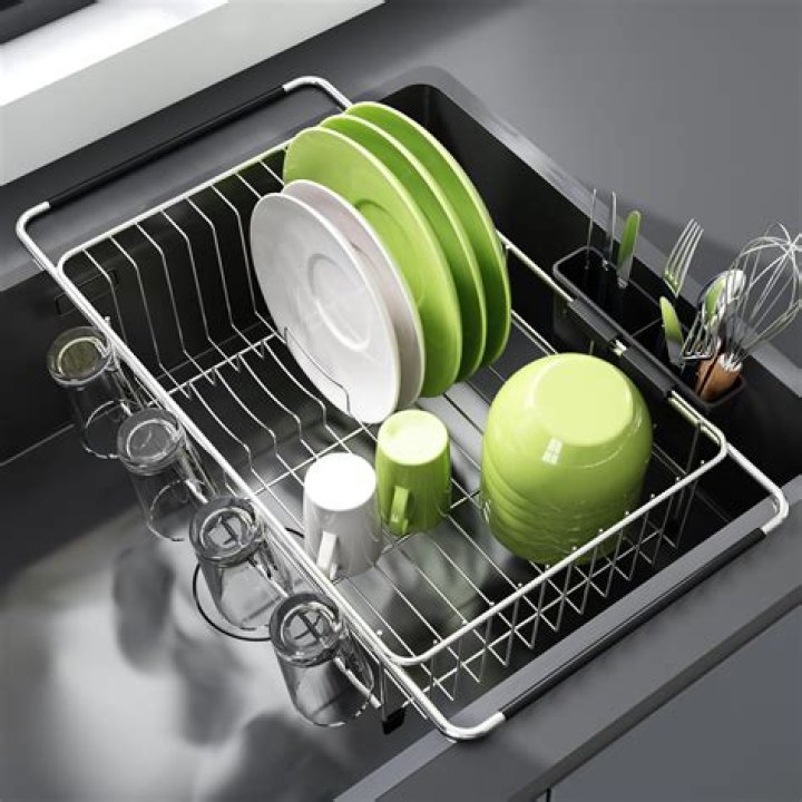 How do you clean a dish rack