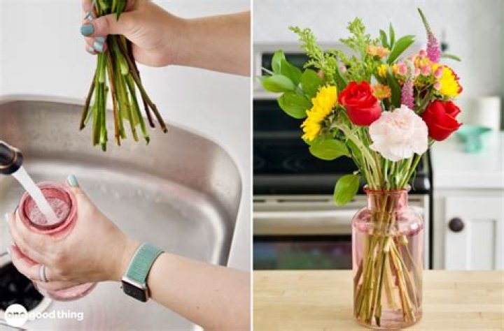 How do you cut fresh flowers