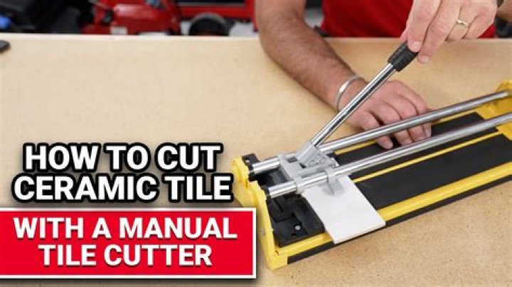 How do you cut tile by hand