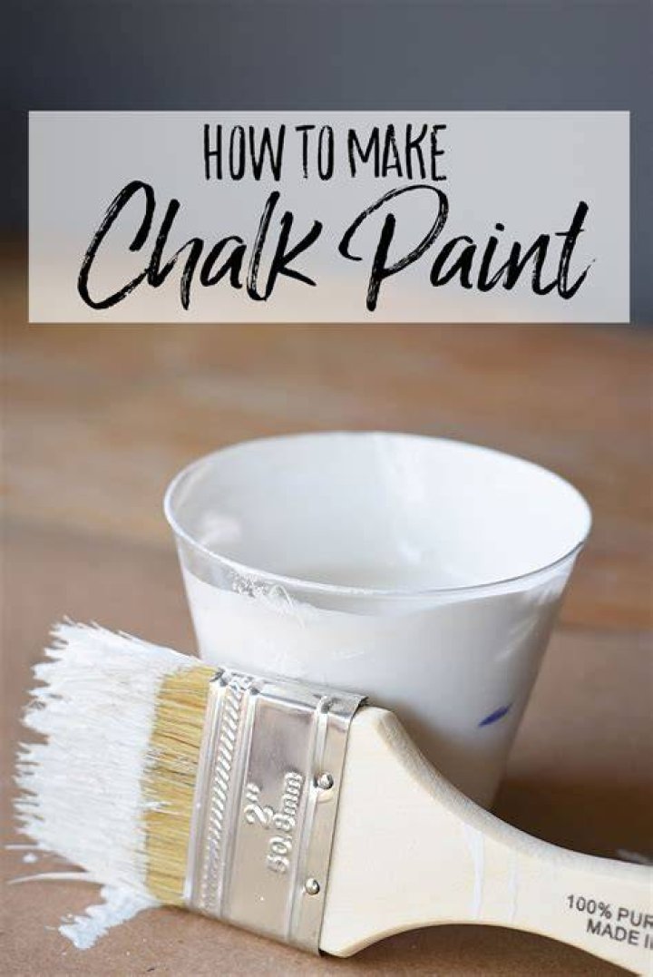 How do you make chalk paint