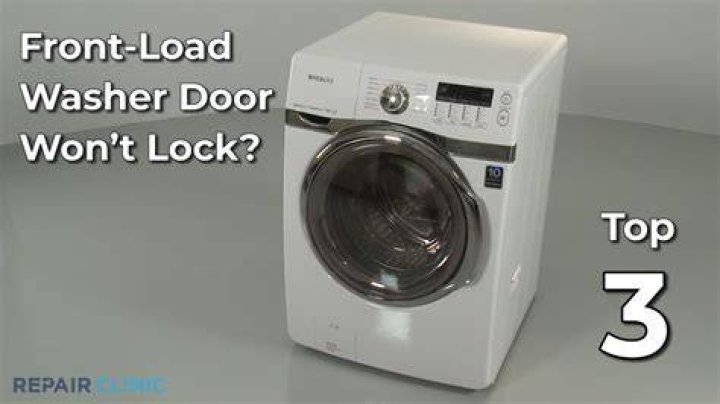 How do you open a locked front load washer