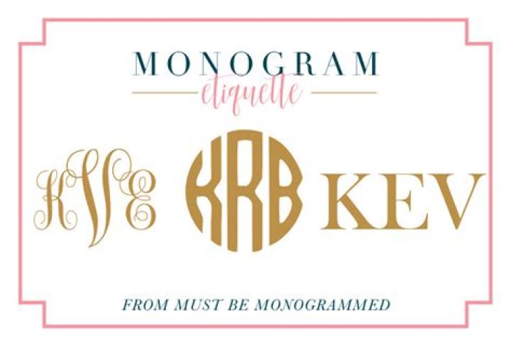 How do you place a monogram