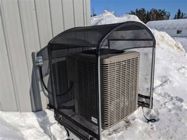 How do you protect a mini split from snow