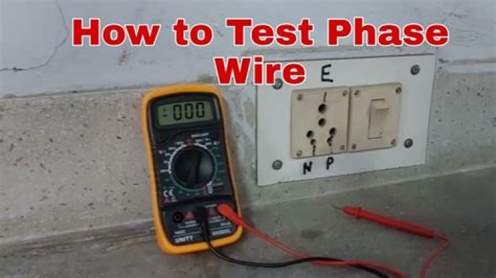 How do you test a phase wire