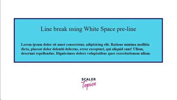 How do you type a line break