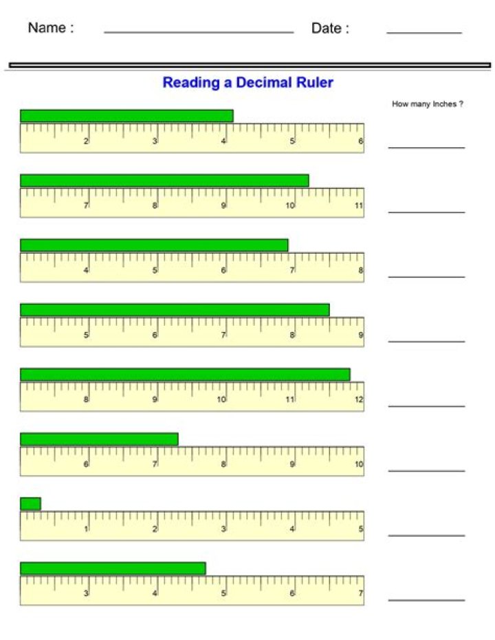 How do you use decimal ruler
