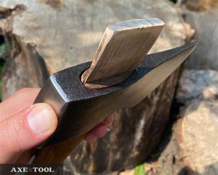 How do you wedge an axe head