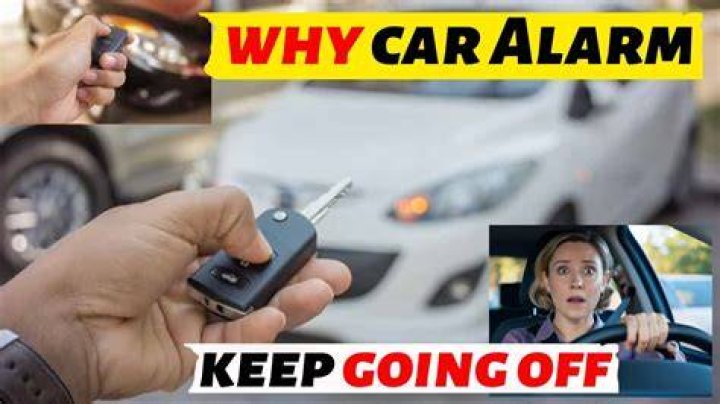 How does a car alarm go off