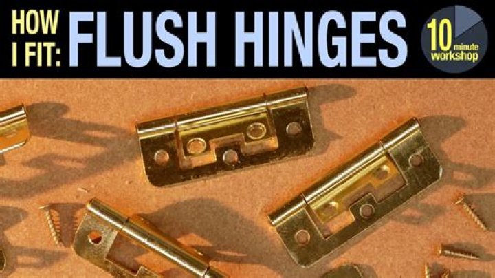 How does a flush hinge work