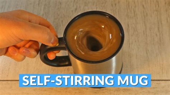 How does a self-stirring mug