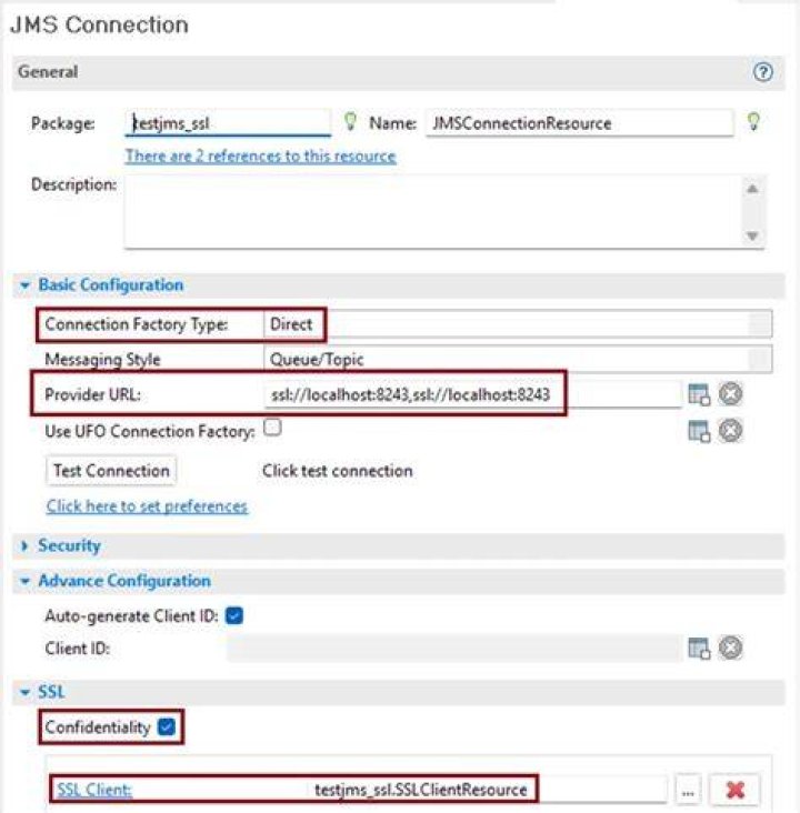 How does JMS connection work