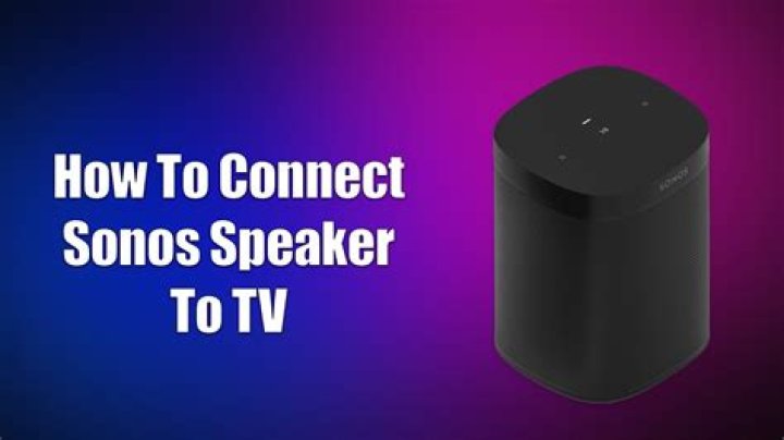 How does Sonos connect to TV
