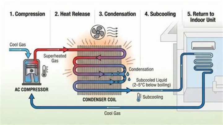 How does the condenser work