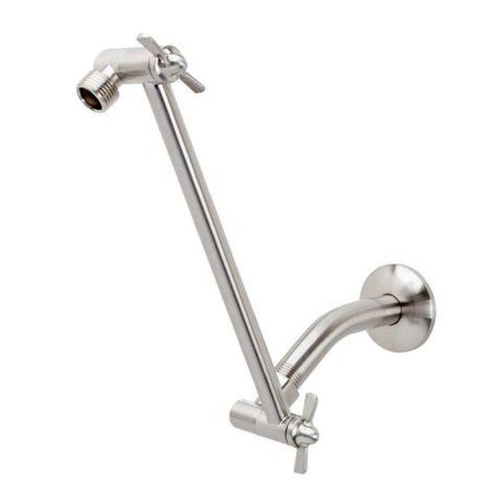 How is a shower arm measured